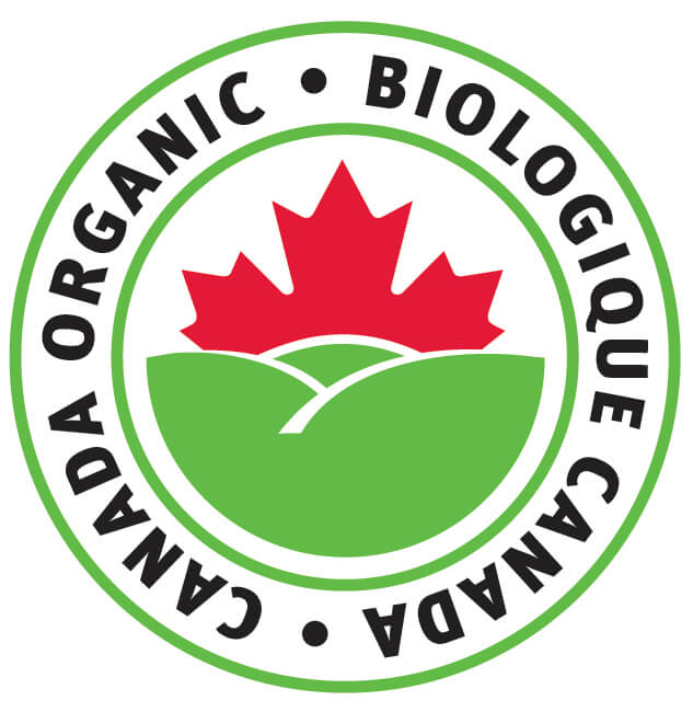 This logo indicates a product meets Canada’s organic standards